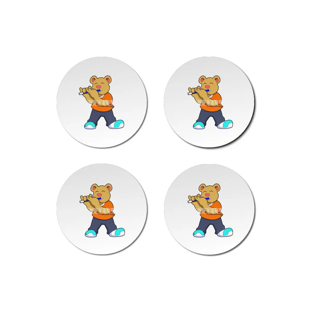 Bear Music Flute Bardak Altlığı