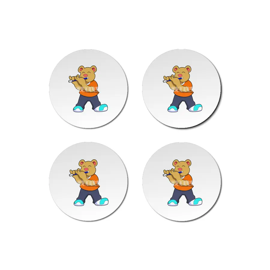 Bear Music Flute Bardak Altlığı
