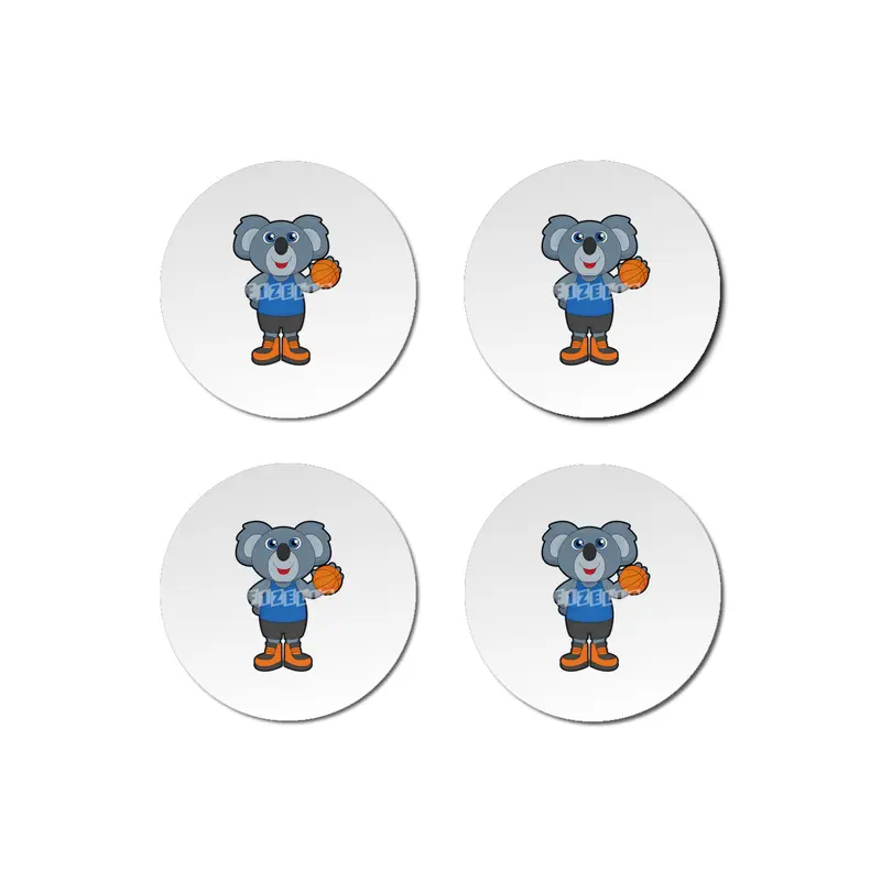 Koala as Basketball player with Basketball Bardak Altlığı