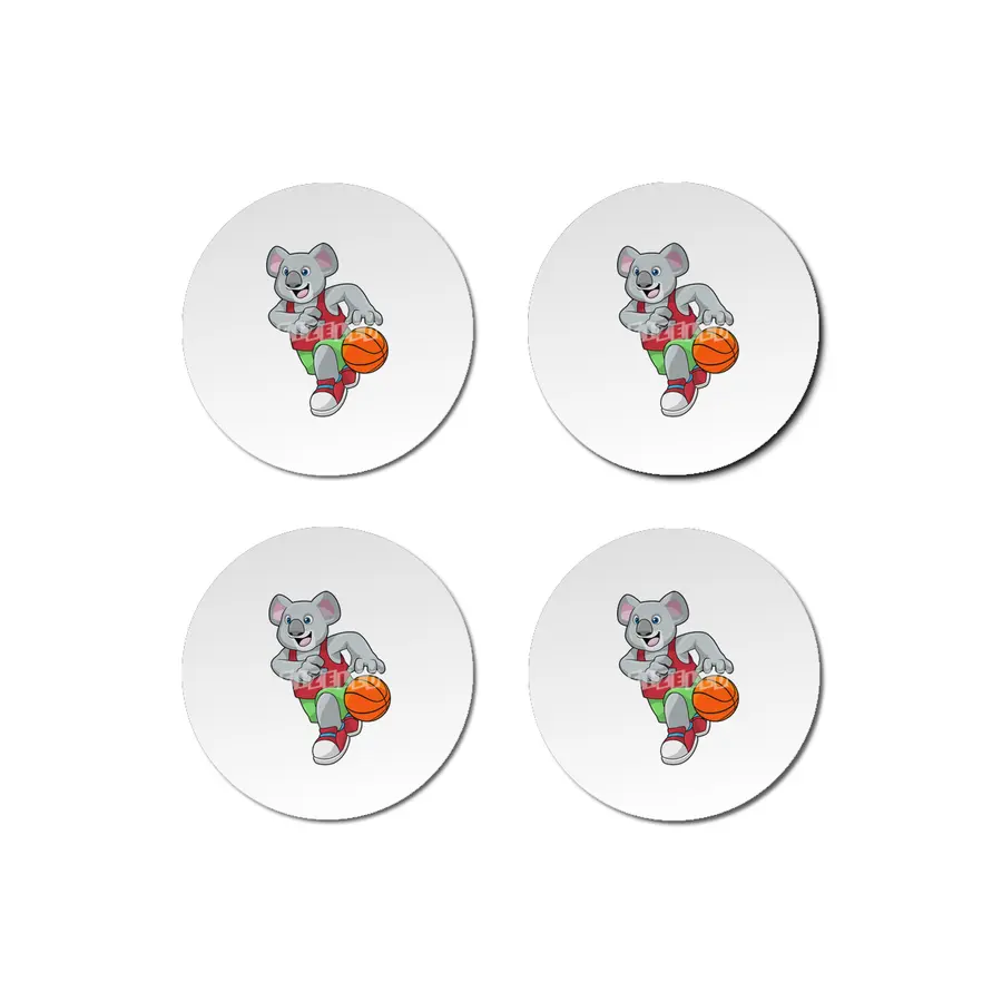 Koala at Basketball Sports Bardak Altlığı
