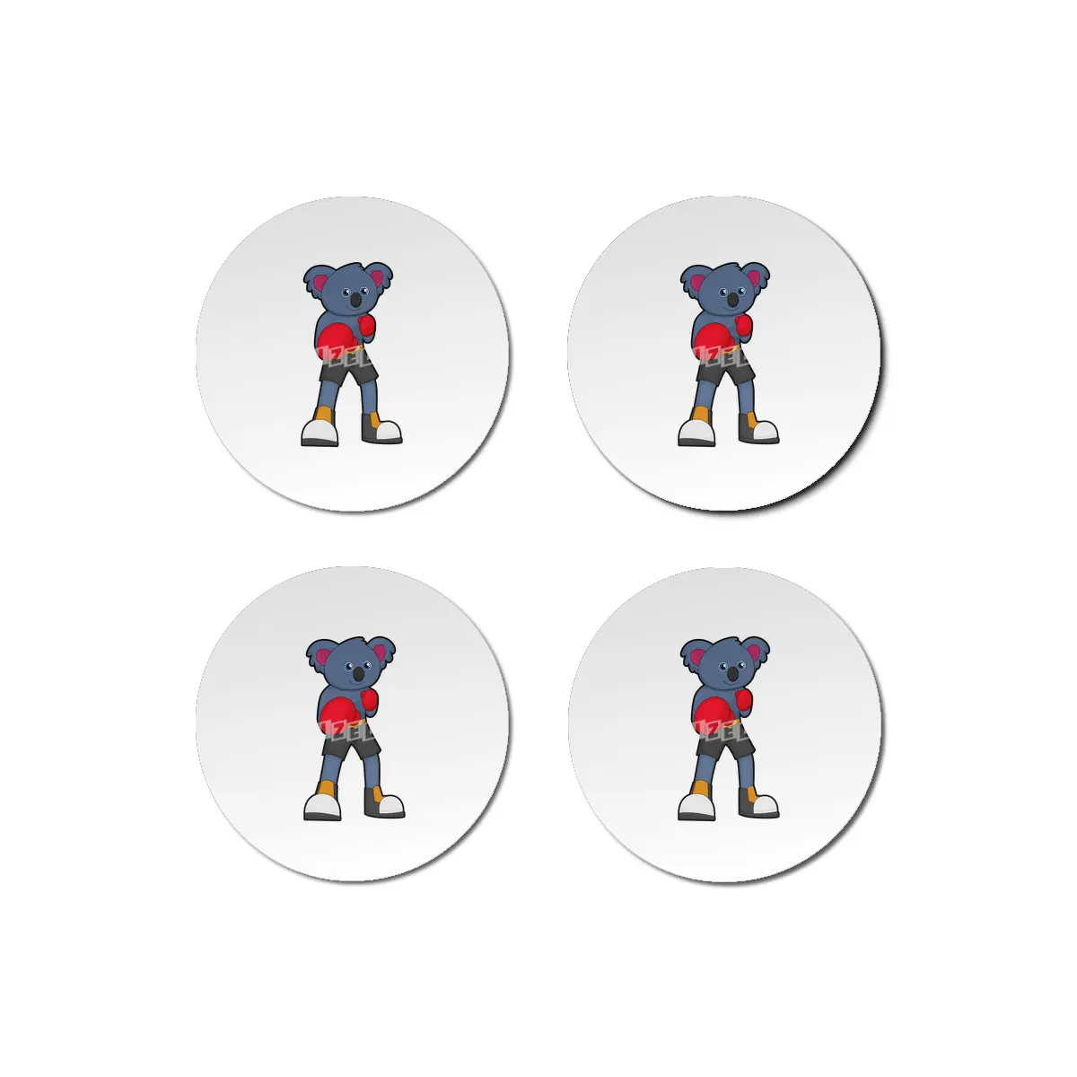 Koala at Boxing with Boxing gloves Bardak Altlığı