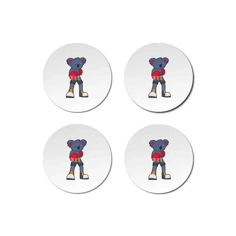 Koala at Boxing with Boxing gloves Bardak Altlığı