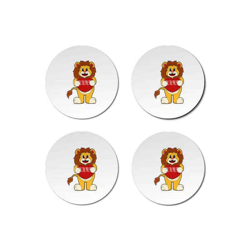 Lion with Heart Bardak Altlığı