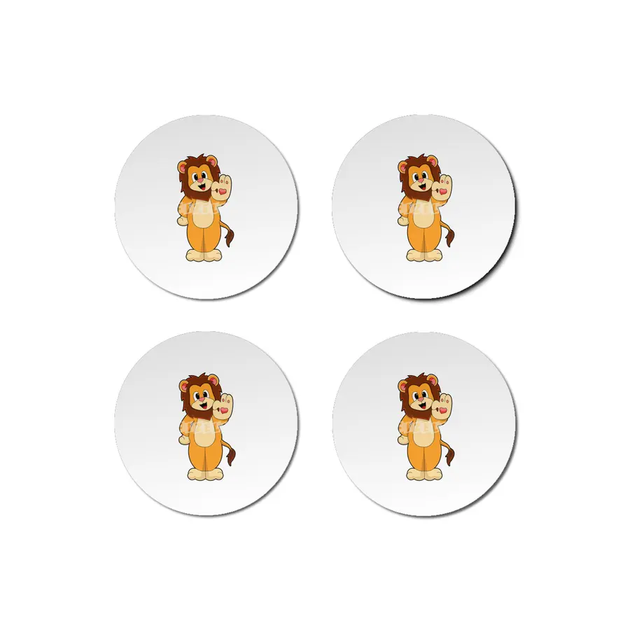 Lion with Mane Bardak Altlığı