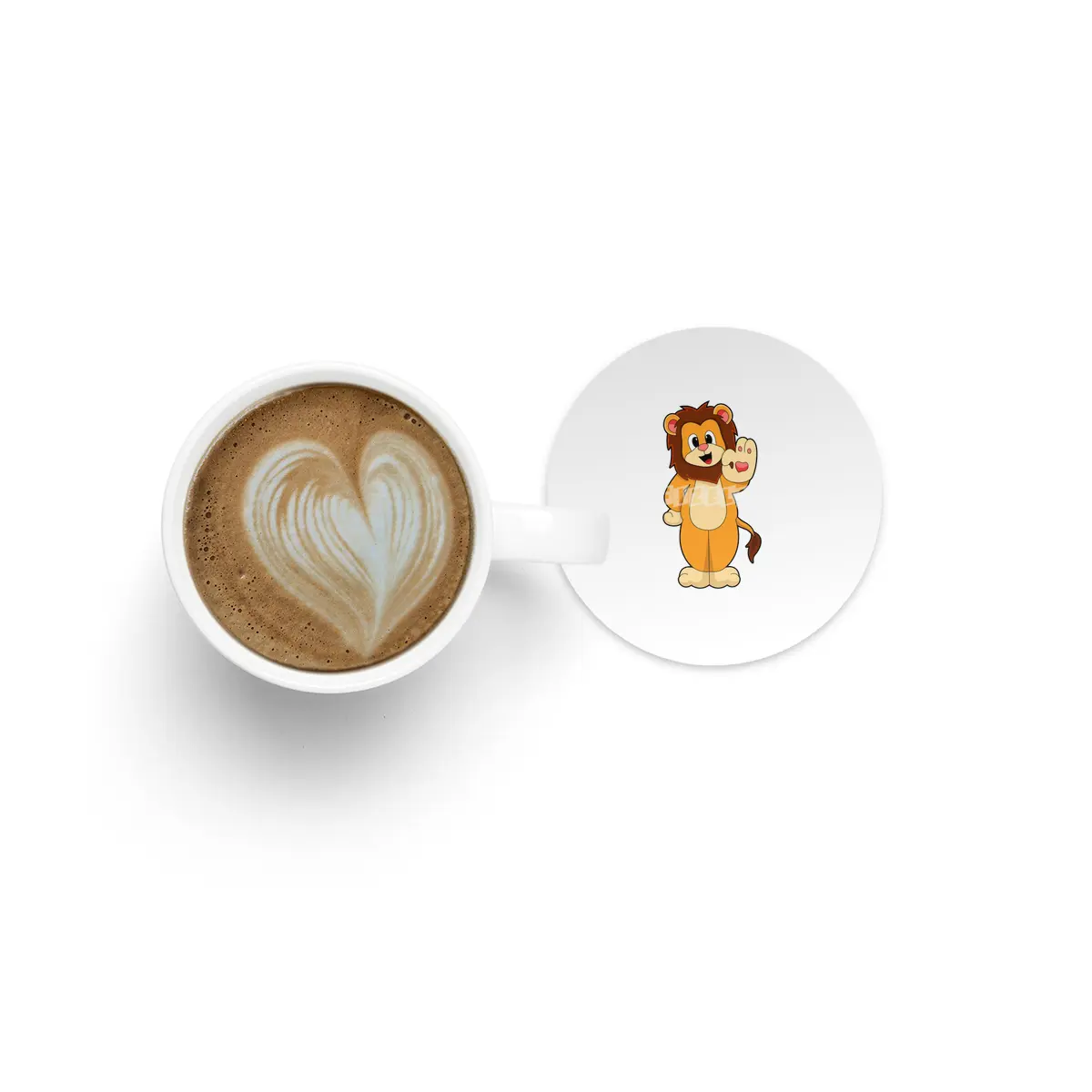 Lion with Mane Bardak Altlığı