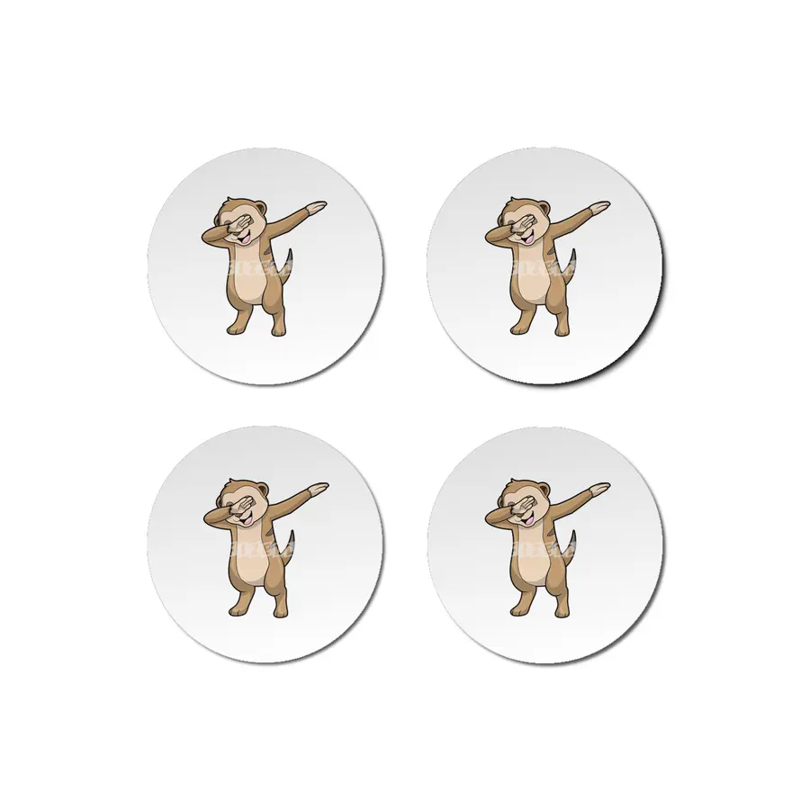 Meerkat as Hip Hop Dance Dab Bardak Altlığı
