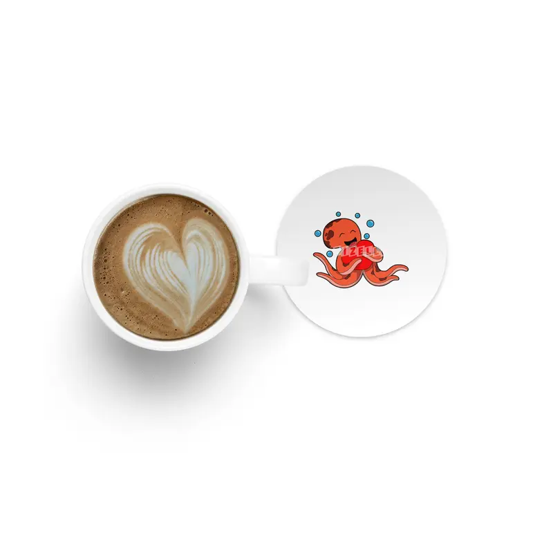 Octopus Love Heart Bardak Altlığı