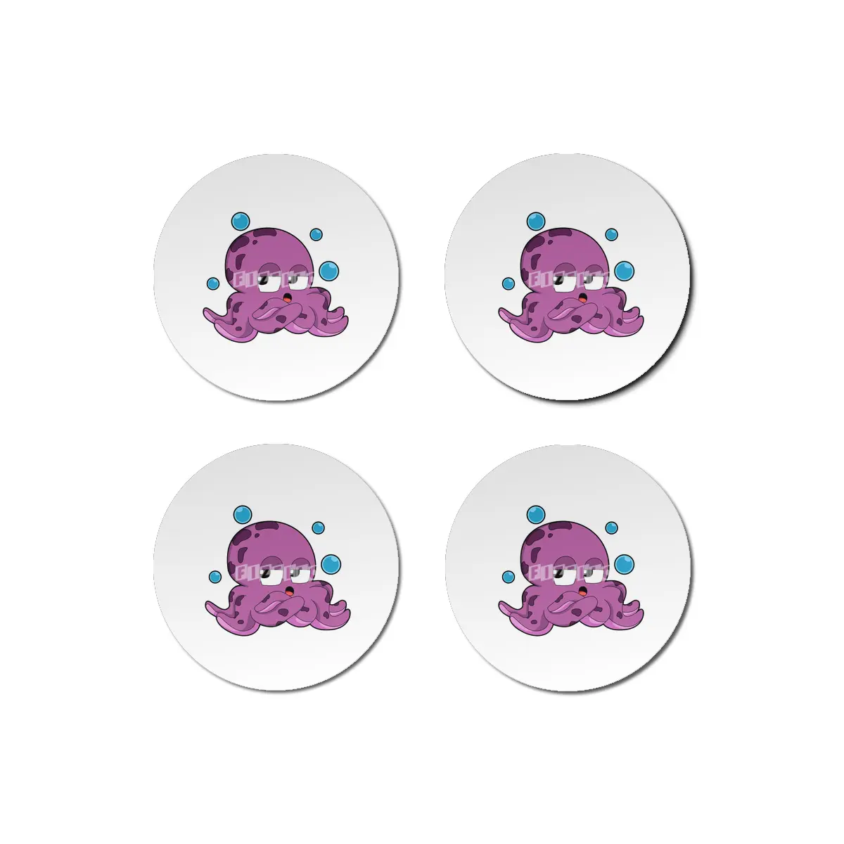 Octopus with Air bubbles Bardak Altlığı