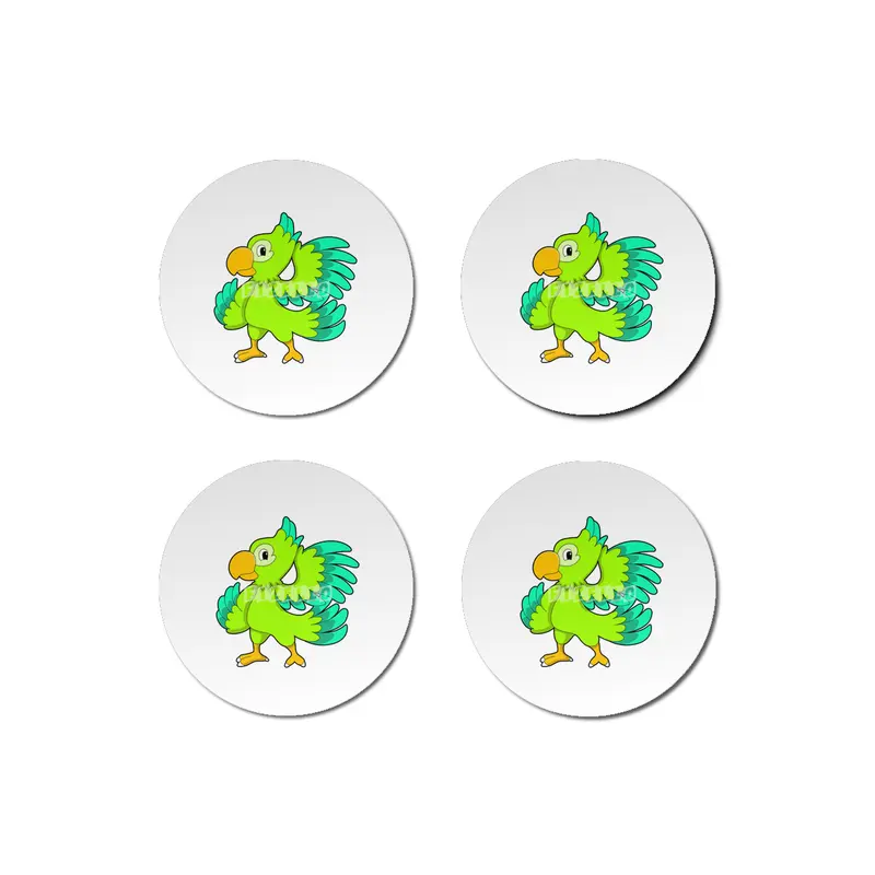 Parrot green Bardak Altlığı