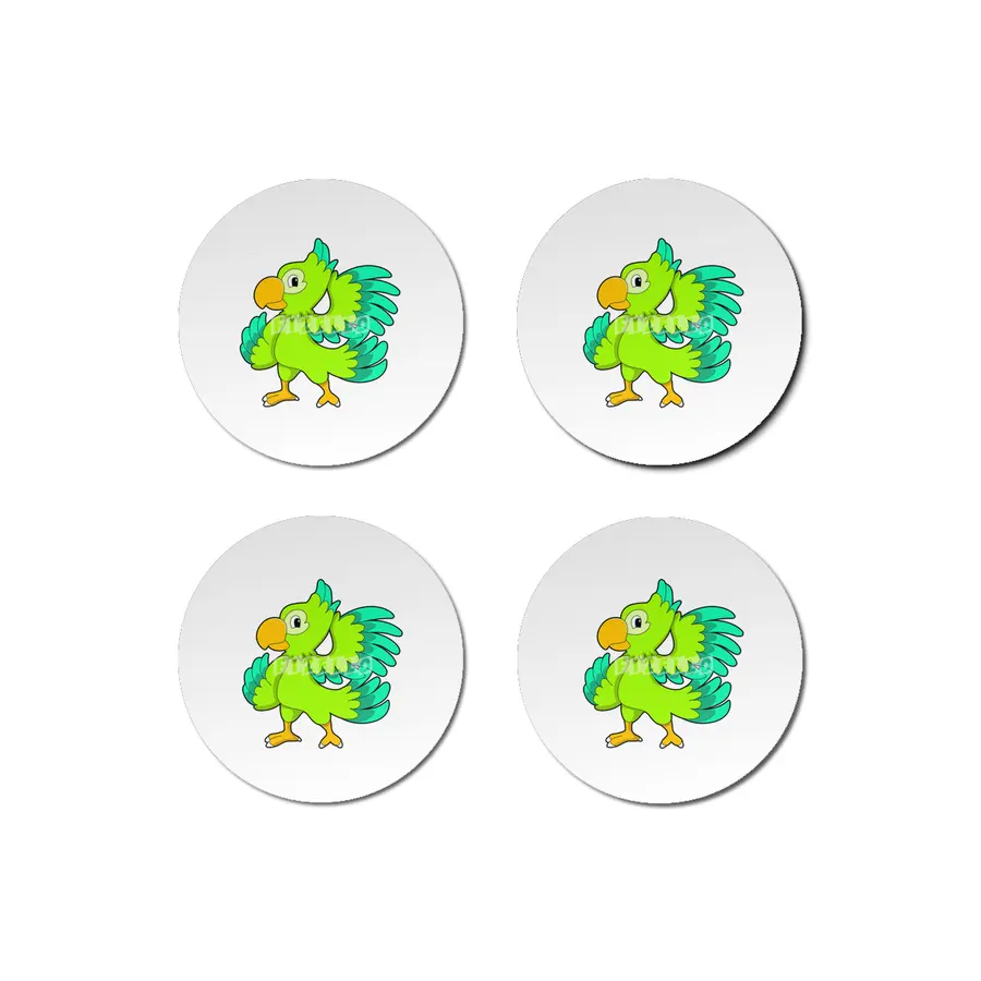 Parrot green Bardak Altlığı