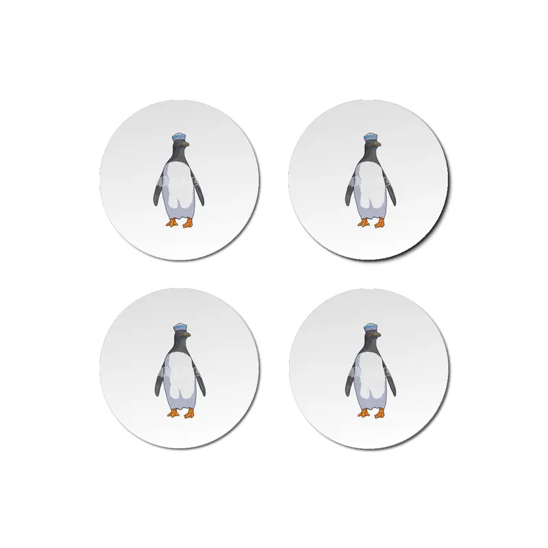 Penguin as Sailor with Hat Bardak Altlığı