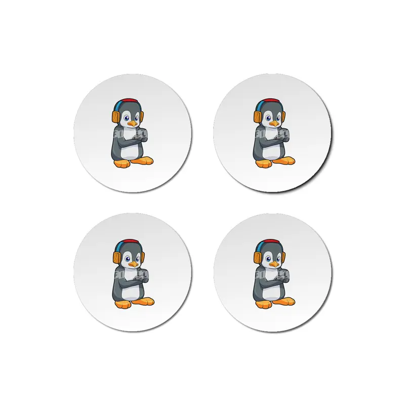Penguin Music Headphone Bardak Altlığı