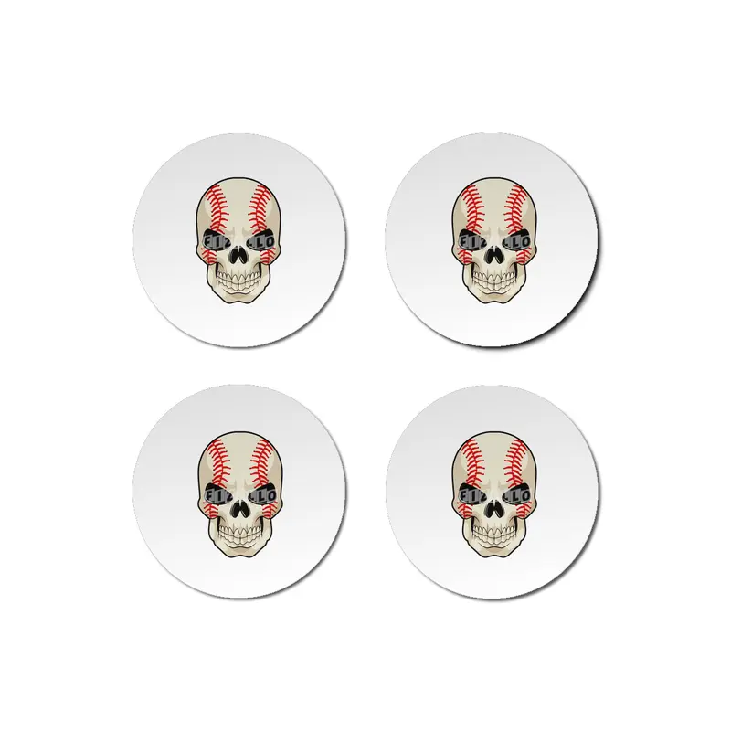 Skull Baseball Sports Bardak Altlığı