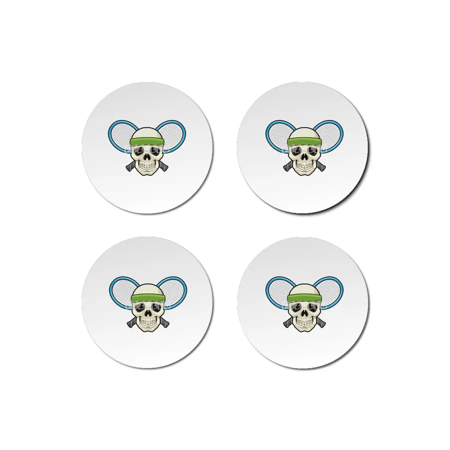 Skull Tennis Tennis racket Bardak Altlığı