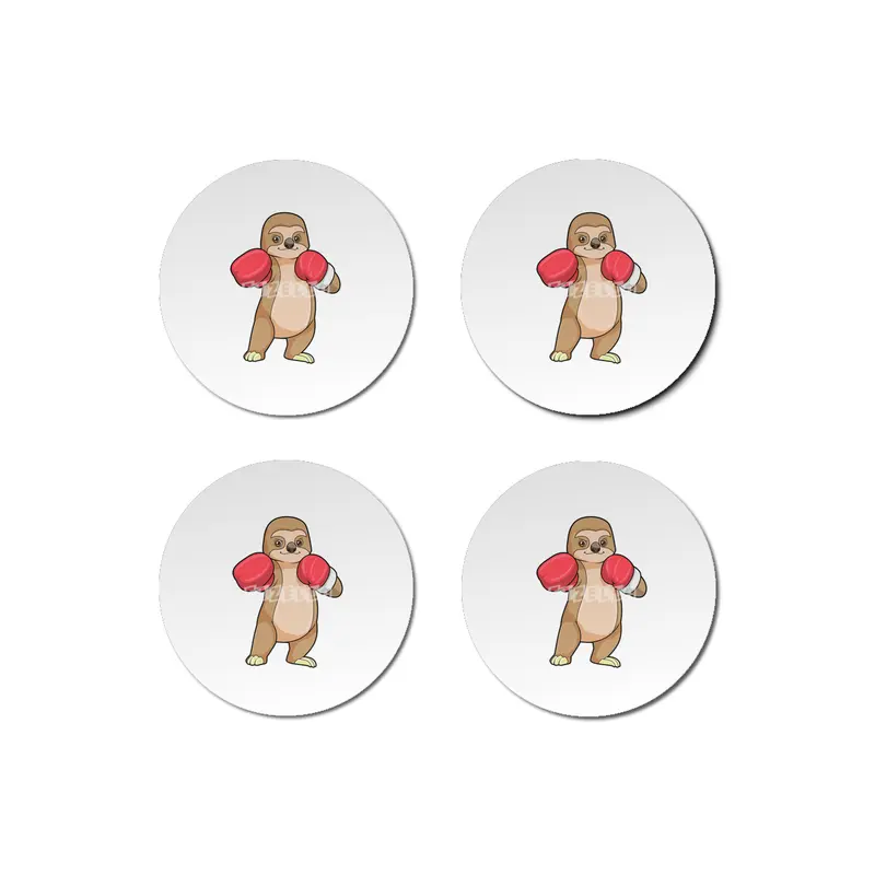 Sloth as Boxer with Boxing gloves Bardak Altlığı