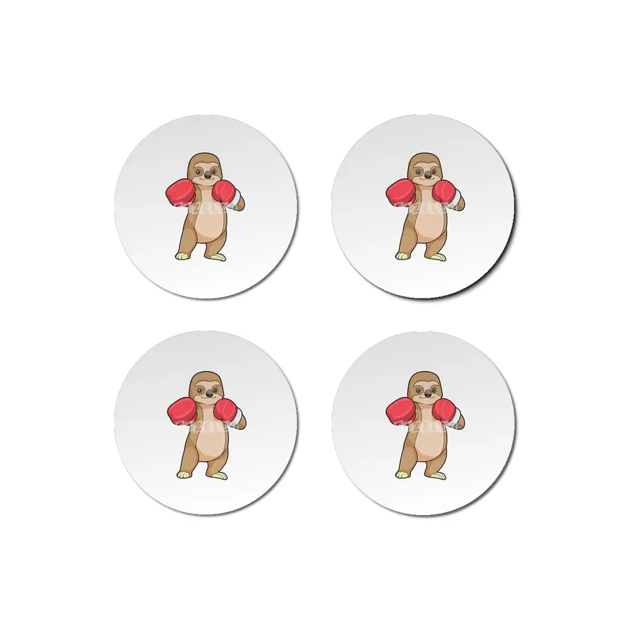 Sloth as Boxer with Boxing gloves Bardak Altlığı