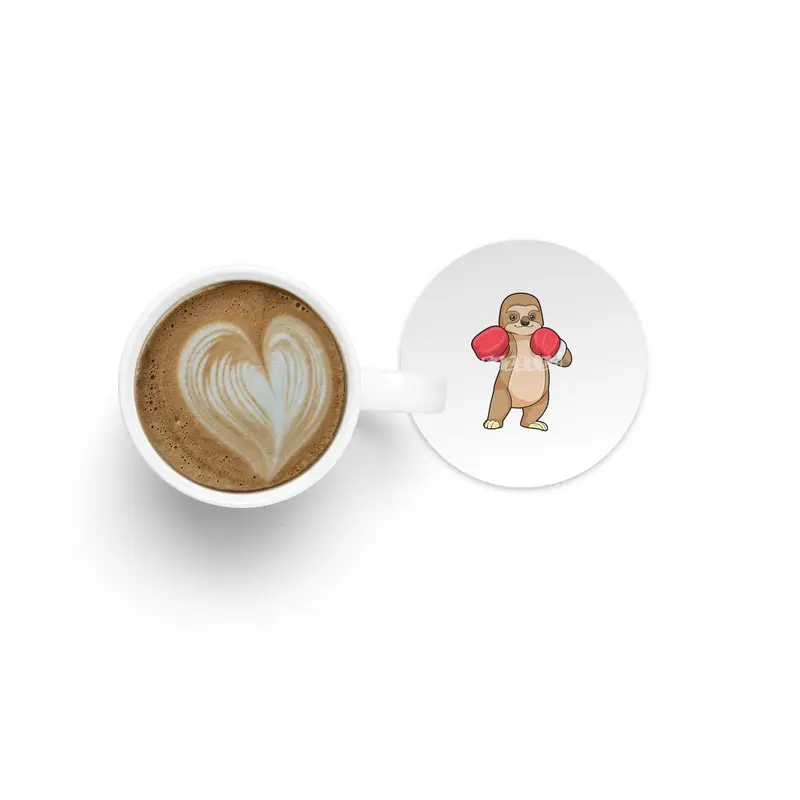 Sloth as Boxer with Boxing gloves Bardak Altlığı