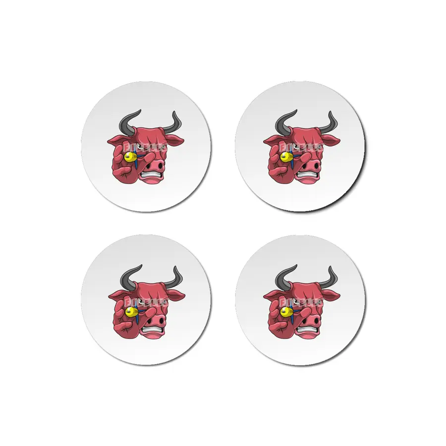 Bull at Darts with Dart Bardak Altlığı