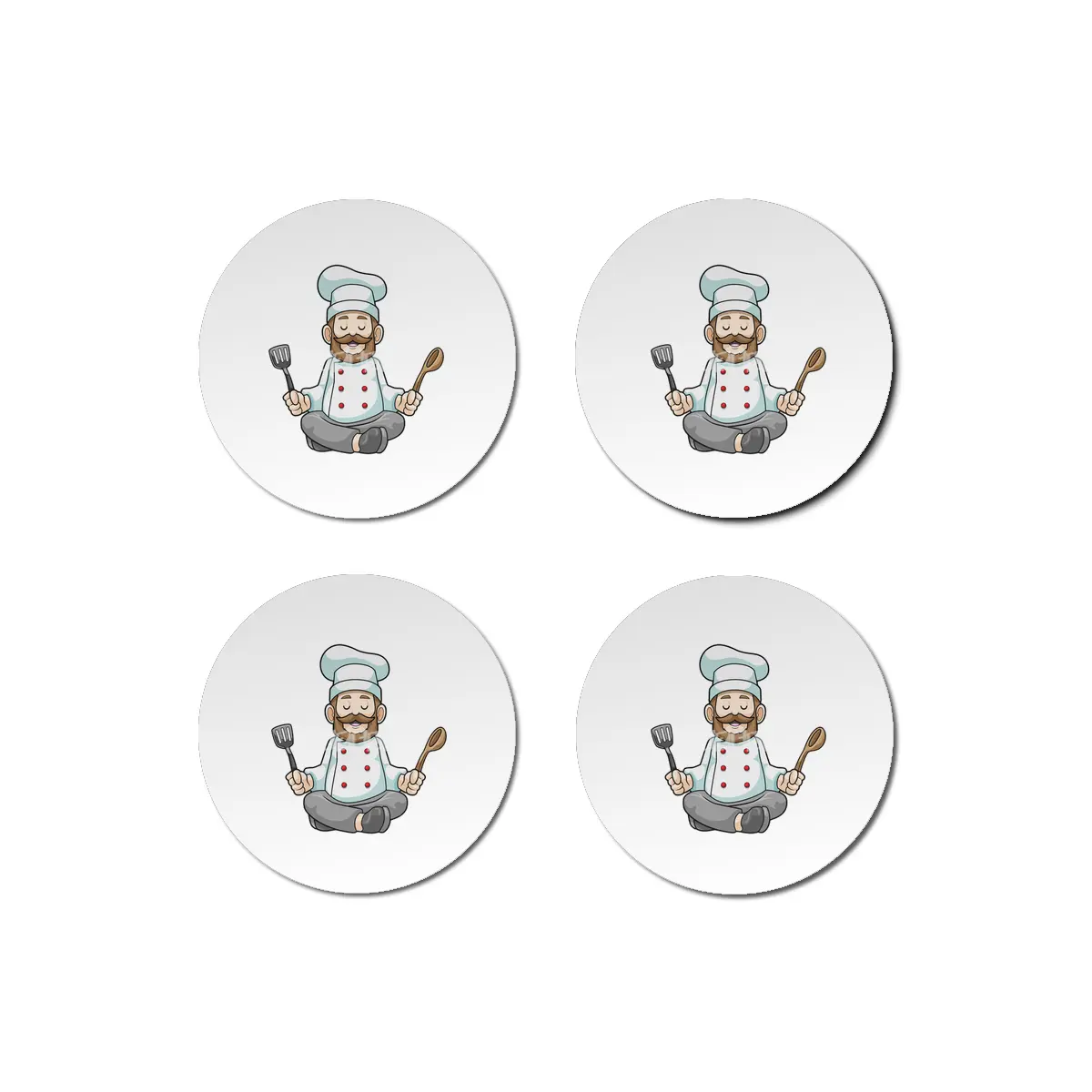 Chef with Cooking apron & Wooden spoon at Yoga Bardak Altlığı