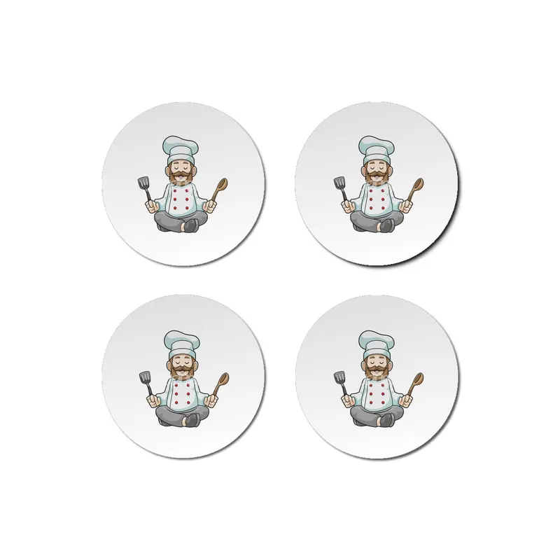 Chef with Cooking apron & Wooden spoon at Yoga Bardak Altlığı