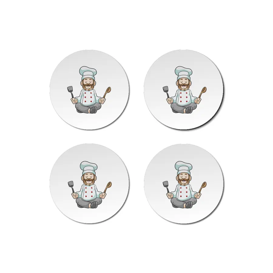 Chef with Cooking apron & Wooden spoon at Yoga Bardak Altlığı