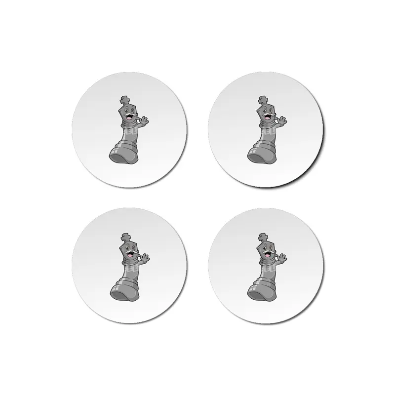 Chess piece King at Chess Bardak Altlığı