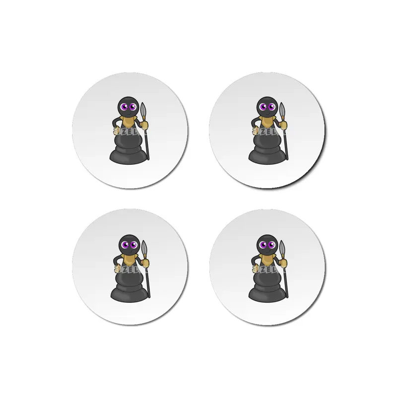 Chess piece Pawn at Chess with Spear Bardak Altlığı