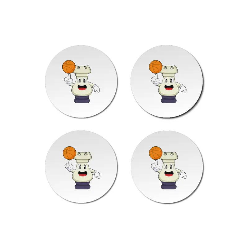 Chess piece Rook at Basketball Sports Bardak Altlığı