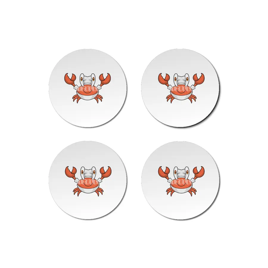 Crab as Cook with Cooking hat Bardak Altlığı