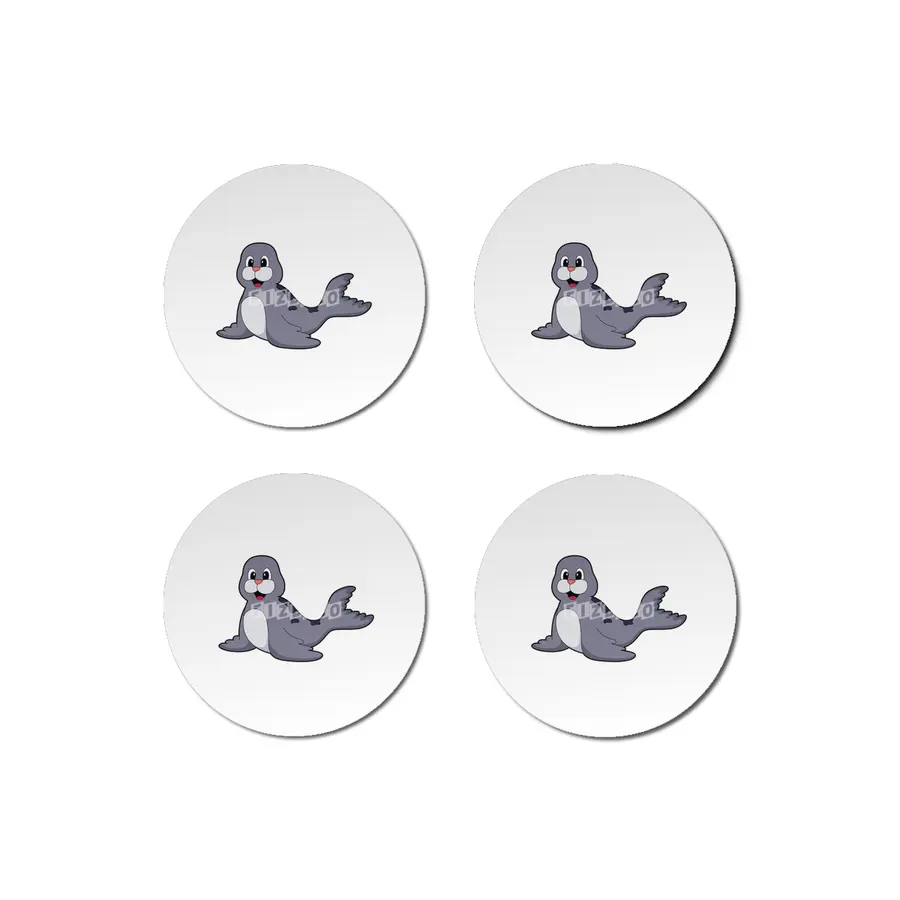 Cute Seal Bardak Altlığı
