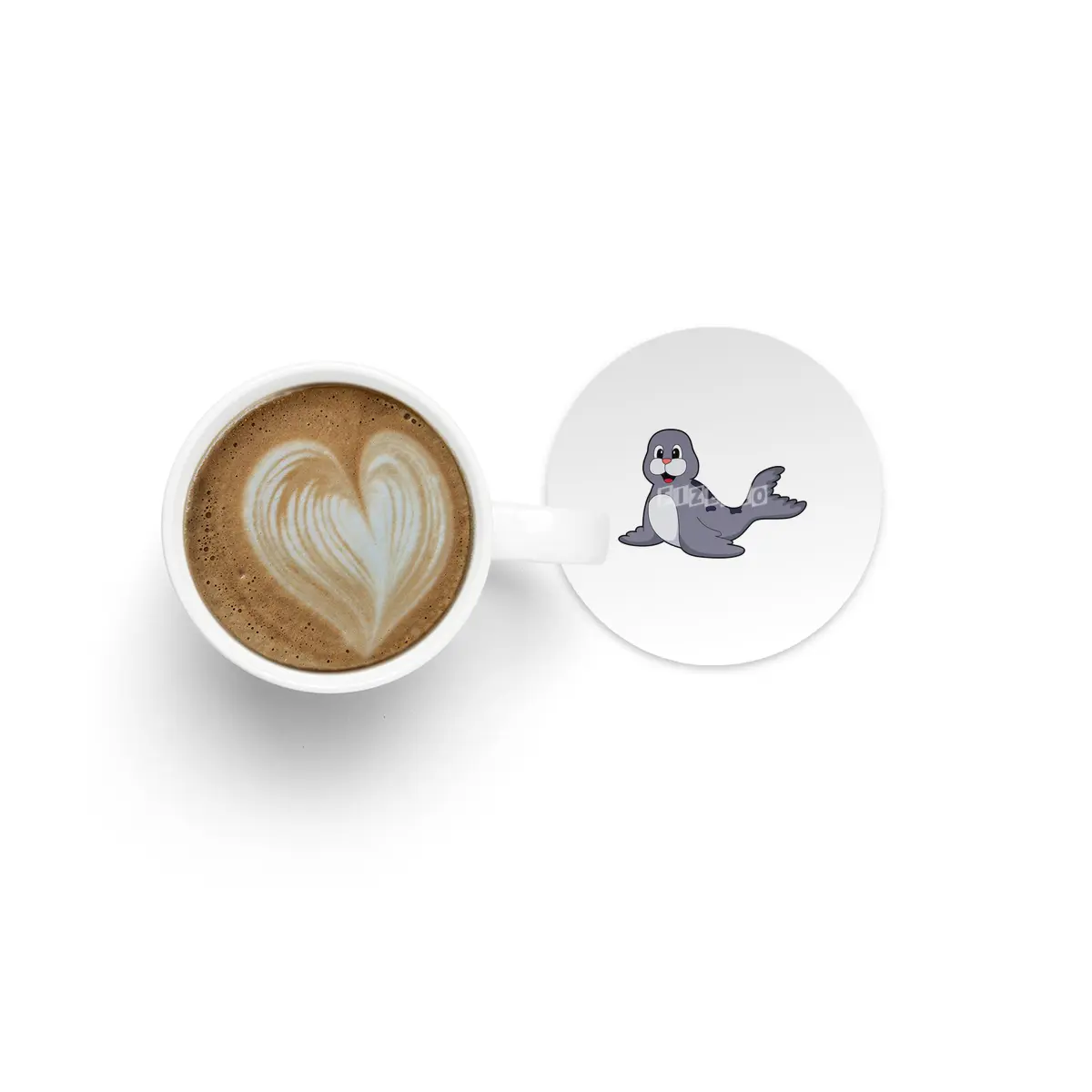 Cute Seal Bardak Altlığı