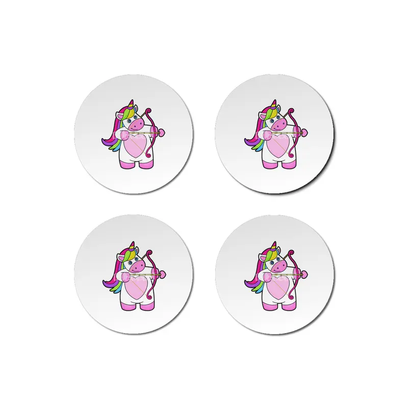 Unicorn as Archer with Bow & Arrow Bardak Altlığı