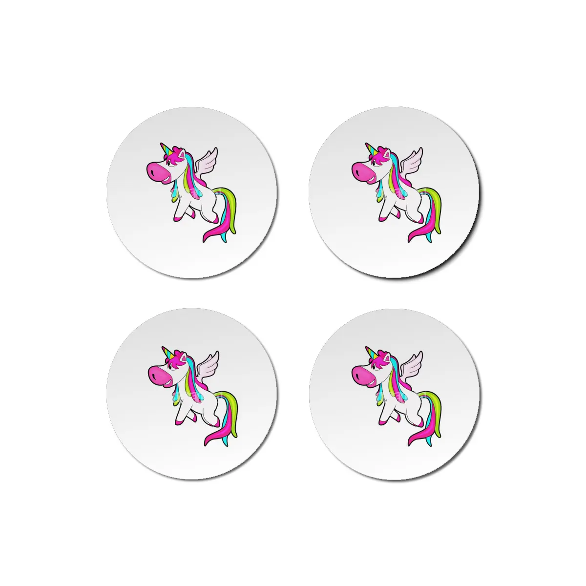Unicorn with Wings Bardak Altlığı
