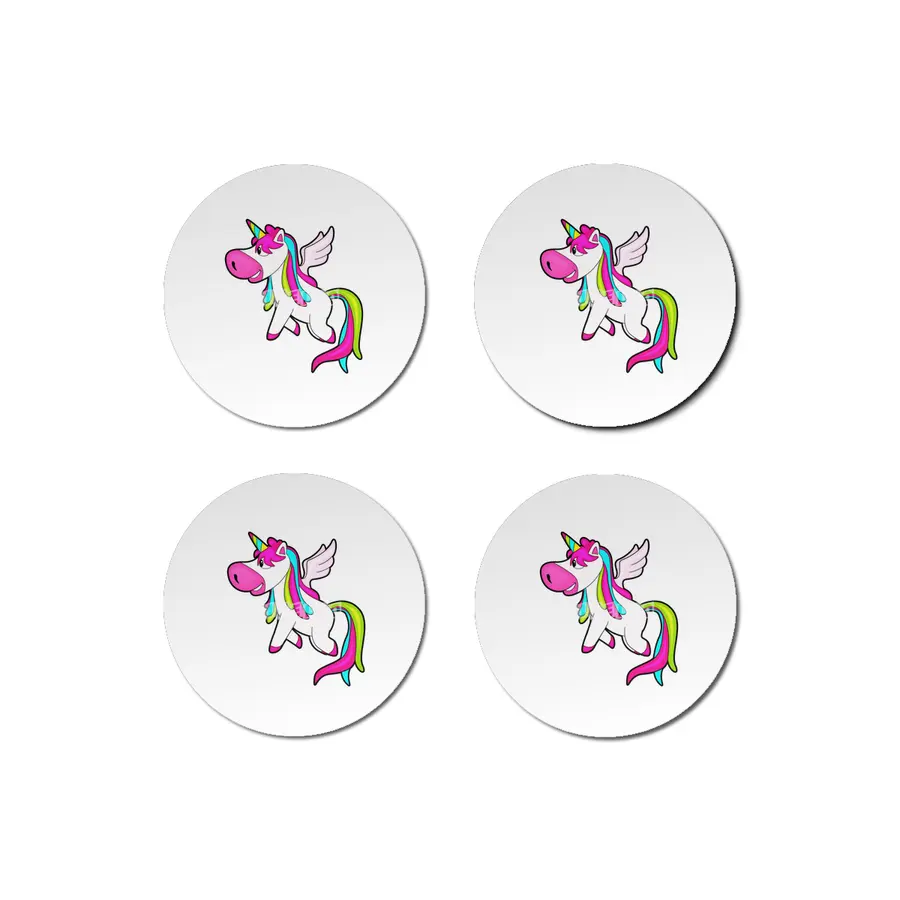 Unicorn with Wings Bardak Altlığı