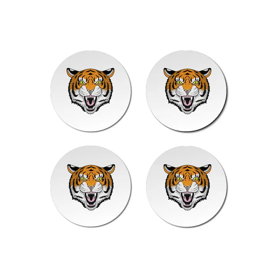 Tiger angry Bardak Altlığı