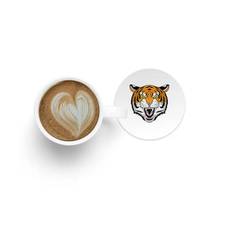 Tiger angry Bardak Altlığı