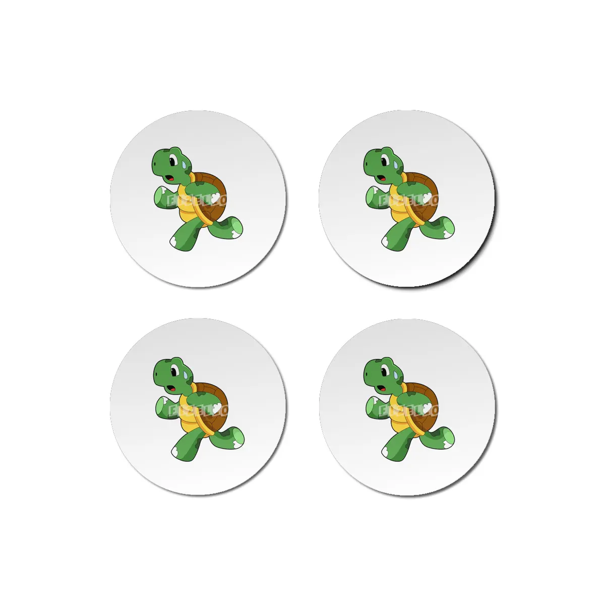 Turtle as Jogger at Running Bardak Altlığı
