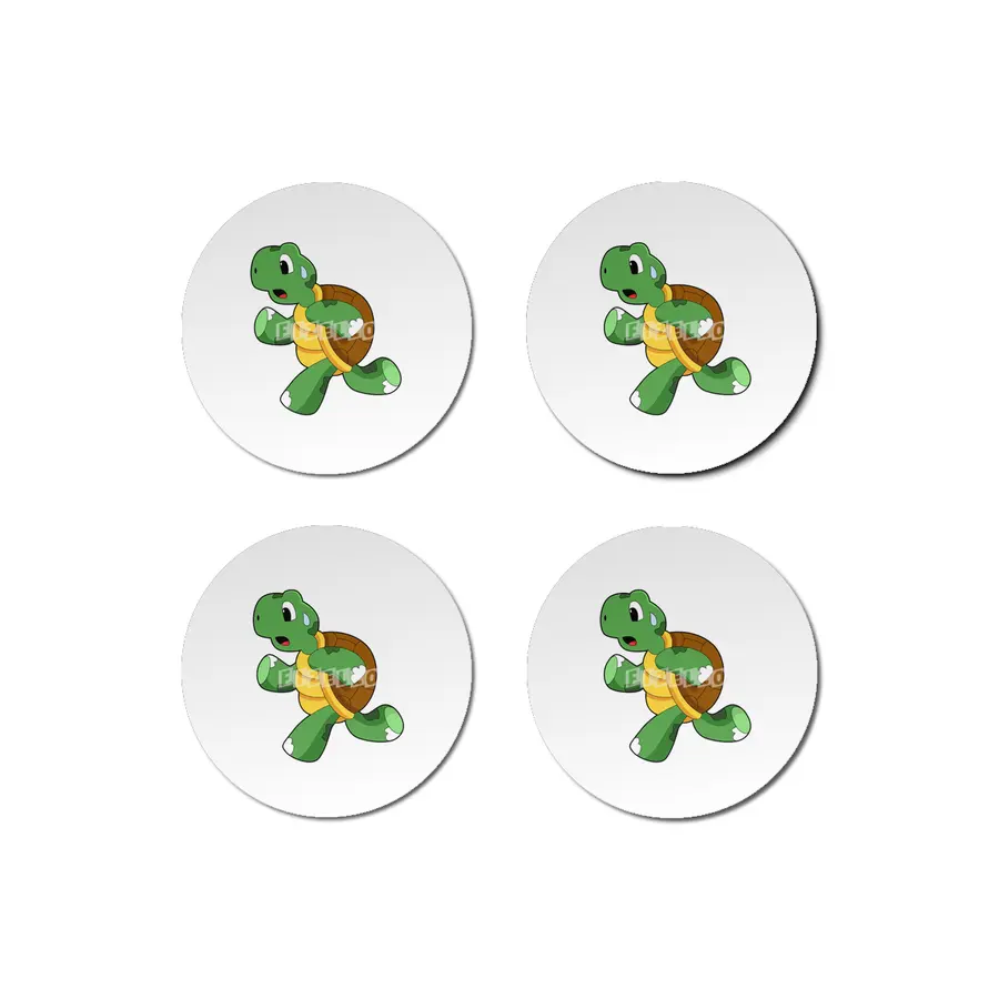 Turtle as Jogger at Running Bardak Altlığı