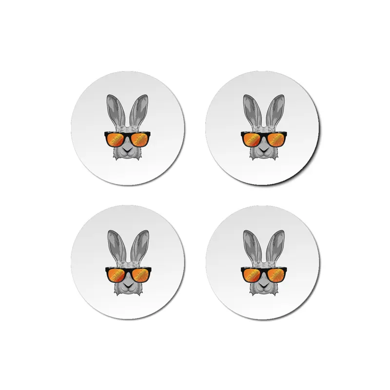 Rabbit with Sunglasses Bardak Altlığı