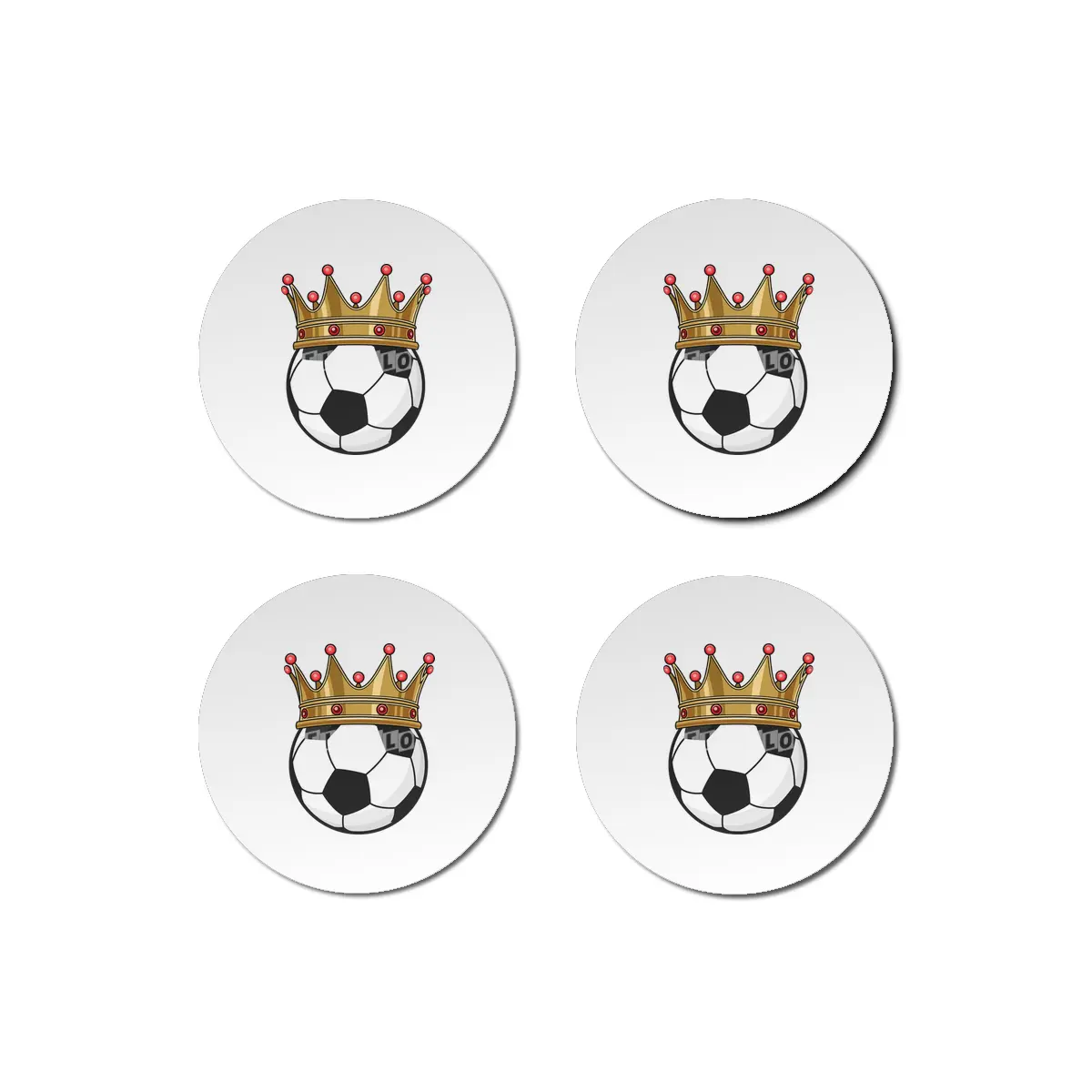 Soccer Crown King Bardak Altlığı