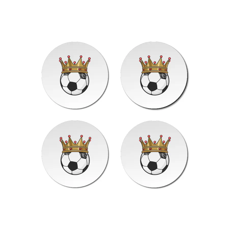 Soccer Crown King Bardak Altlığı