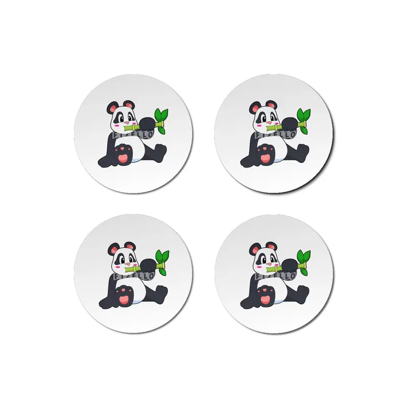 Panda with Bamboo Bardak Altlığı