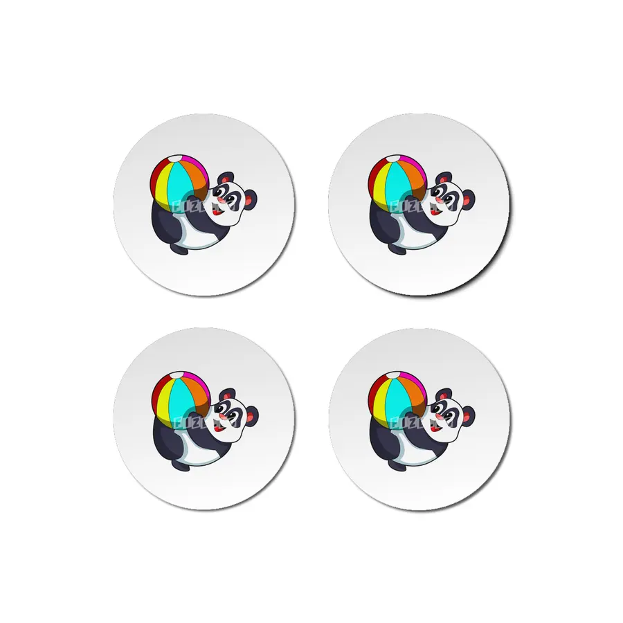Panda with Beach ball Bardak Altlığı
