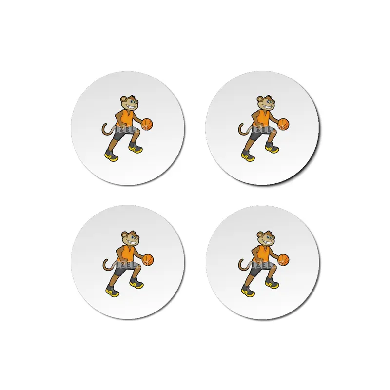Monkey at Basketball Sports Bardak Altlığı