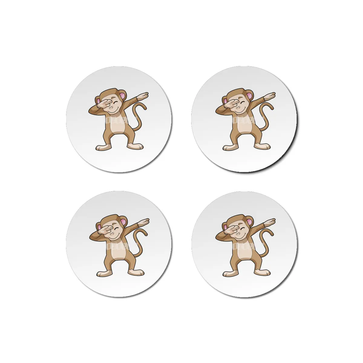 Monkey at Hip Hop Dance Dab Bardak Altlığı