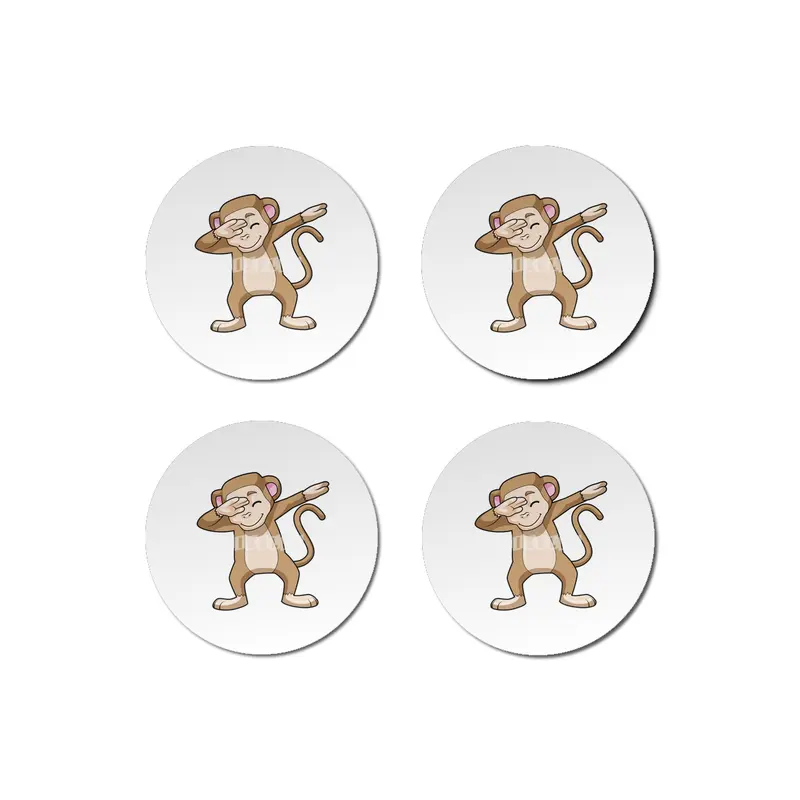 Monkey at Hip Hop Dance Dab Bardak Altlığı