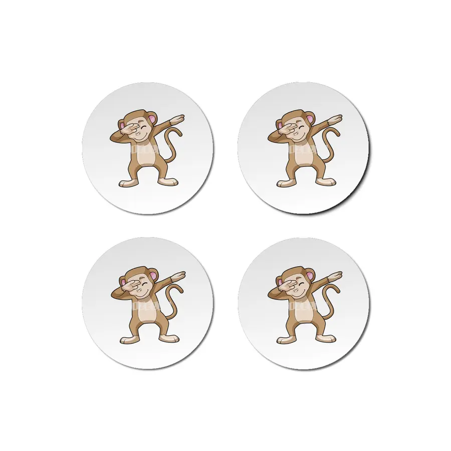 Monkey at Hip Hop Dance Dab Bardak Altlığı
