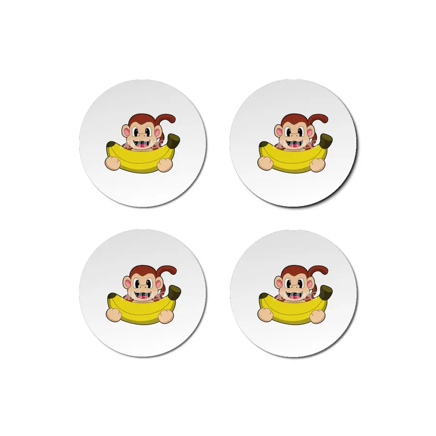 Monkey with Banana Bardak Altlığı