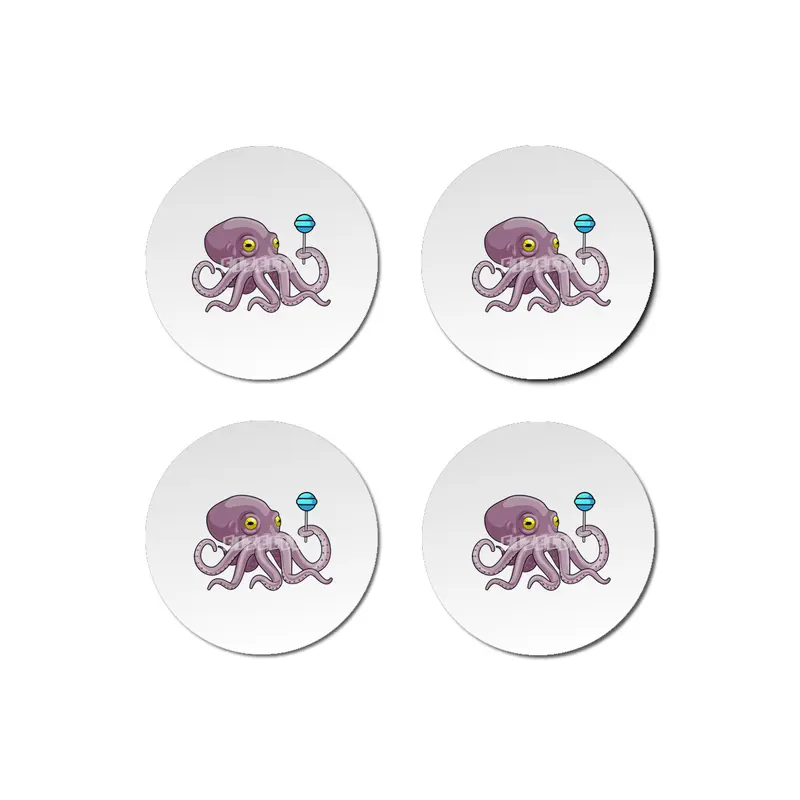 Octopus with Lollipop Bardak Altlığı