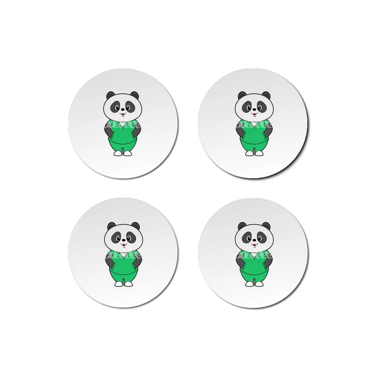 Panda as Nurse with Smock Bardak Altlığı